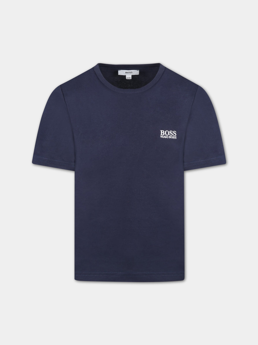 T-shirt bleu pour garçon avec logo